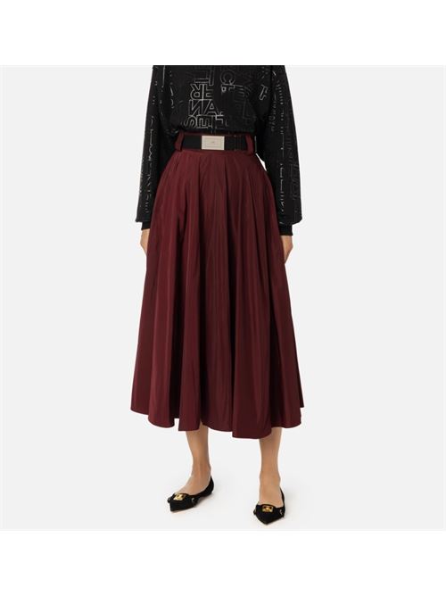 Lightweight technical nylon full skirt ELISABETTA FRANCHI | GO04546E2.CG3